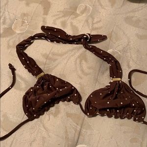 Full piece bikini that has an irreversible top.